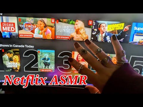 ONLY THE BEST Screen Tapping and Tracing Fast ASMR (netflix tv tracing asmr)