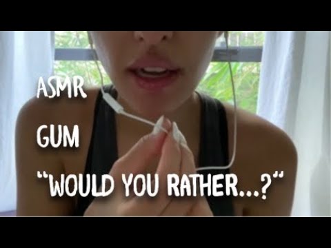 ASMR Lo-Fi Gum Chewing and Up Close Whispered Reading of “Would You Rather” Questions