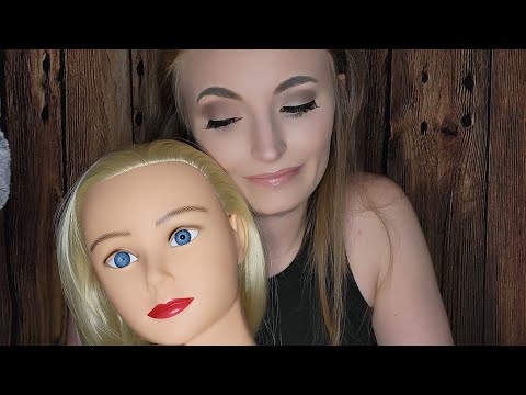 ASMR [Mannequin Doll Head] Scratching, tracing, tapping