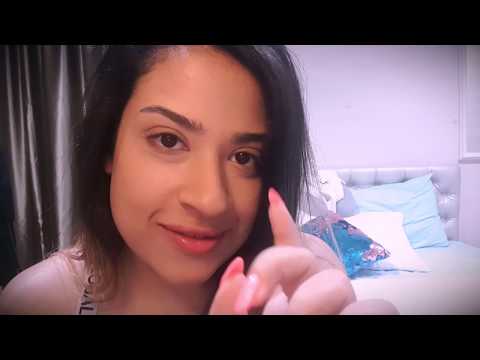ASMR Face Touching With Layered Rain Sounds | Face Brushing | NO TALKING