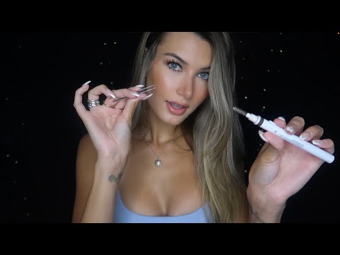 ASMR 🖤 doing your eyebrows role play