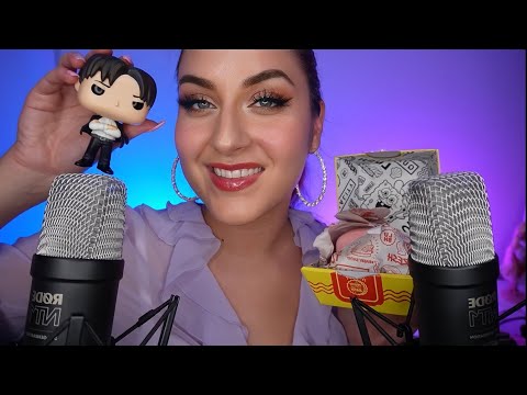 ASMR What I got for my Birthday 🎂 Show & Tell (Tapping, Whispering, New Mics) deutsch/german