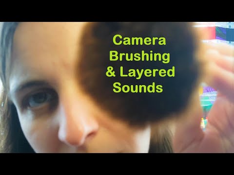 ASMR Camera Brushing & Layered Sounds - Tongue Clicking, Tapping, SkSk, Visual Triggers