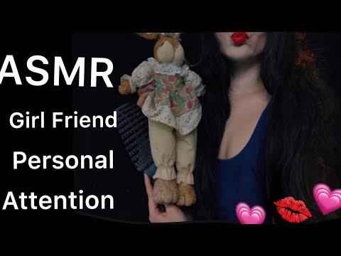 ASMR Girlfriend Personal Attention Kisses Whisper RP 💋🐰💗