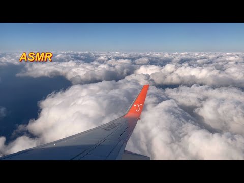 ASMR IN AN AIRPLANE ( Flight ) ✈️  + MOUTH SOUNDS