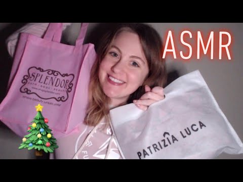 Tingly Gum Chewing Christmas Gift Haul - ASMR