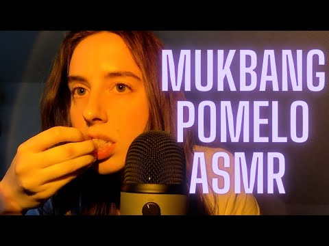 ASMR | Mukbang Pomelo | Eating | Peeling and Tapping