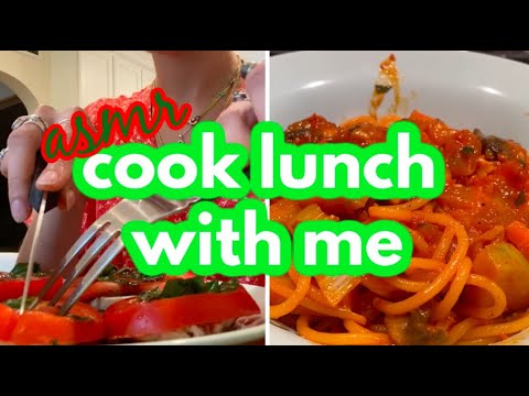asmr | cook lunch with me (soft spoken with summer forest sounds!)