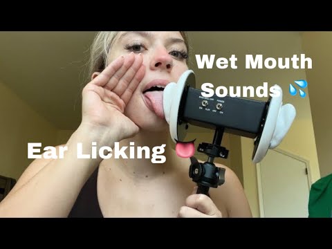 ASMR| 60 Minutes of Wet Popular Mouth Sounds| 3DIO Ear Licking, Spit Painting, & More!