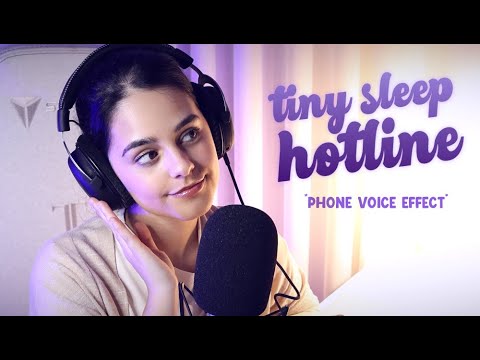 ASMR SLEEP HOTLINE ☎️ Soft spoken Phone Voice Effect | Roleplay