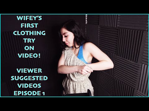 Wifey's Viewer Suggest Videos Episode 1 - Clothing Haul Try On ASMR - Dresses and Fabric Sounds!