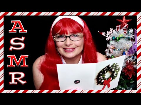 ASMR: Christmas Cards (Soft Spoken, Reading, Tracing, Tapping, Descriptive)
