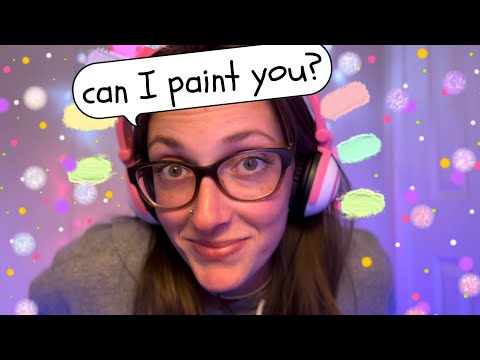 asmr painting your face / color switching