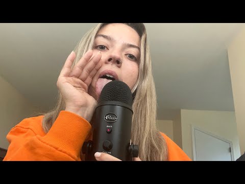 ASMR| Spit Cleaning off Your Face/ 100% Volume Crisp Mouth Sounds/ Finger Licks & Hand Movements