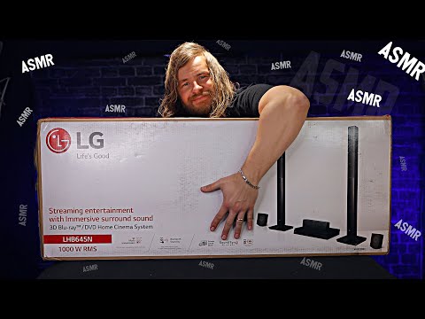 The MOST RELAXING [ASMR] Unboxing - LG Sound System
