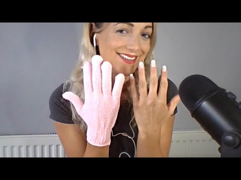 ASMR BATH BOMBS | ASMR SHOWER GLOVE | FAKE nail TAPPING | FIZZING BATH BOMBS