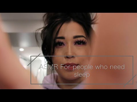 ASMR For those who need sleep (up-close hand movements)