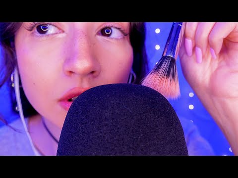 ASMR Mic Brushing | Stipple, Face Brushing, Personal Attention, Up Close ♡