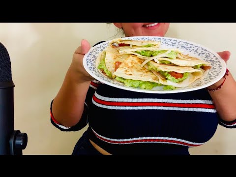 Eating a quesadilla - Tasty Whispers