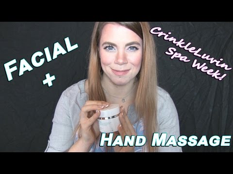 ASMR Facial and Hand Massage - CrinkleLuvin Spa Week - Day 1