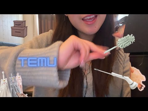 ASMR TEMU haul and review (household cleaning, storage, ...)