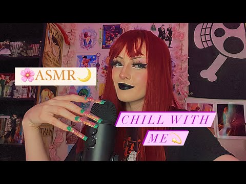 ASMR// chill with me(fast tapping & whispering 💖)