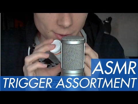 ASMR - Trigger Assortment and Deep Soft Spoken Voice - With Tapping,Crinkling & Lid Sounds