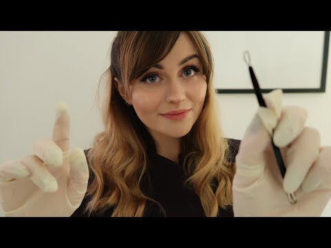 [ASMR] Dermatologist Skin Care Consultation & Extraction - Personal Attention Face Touching