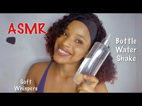 ASMR Visual Triggers| bottled Water shake| Soft Whispering