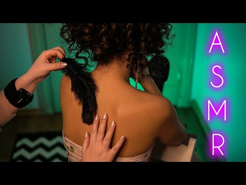 ✨ Soothing Shoulder and Neck ASMR Scratching and Feather Massage