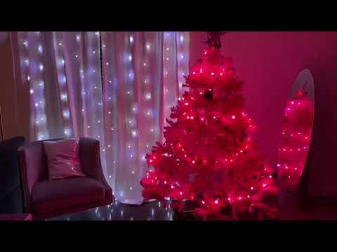 ASMR Xmas Trees Tour   Voice Over Layered Sounds   Soft Music Whispered, Rustling, Tapping 🎄♥️