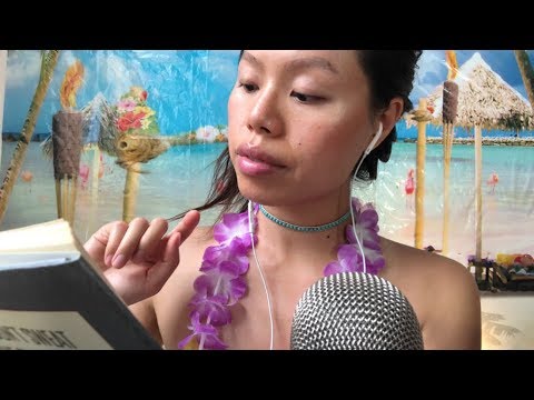ASMR STRESS FREE REMINDERS! Reading Excerpts from a Book. Beach Vacation (Role Play, Part4) 📖