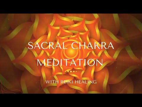10 Minute Sacral Chakra Meditation With Reiki Healing 🧡Flow With The Universe 🌊