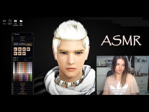 [ASMR] Creating a Male Character in Black Desert Online (whispering, mouse clicking)
