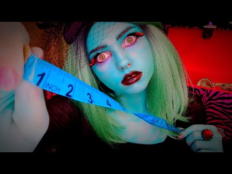 ASMR ZOMBIE MEASURES YOUR WOUNDS 🧟‍♀️