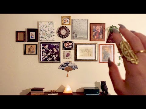 ASMR "Invisible" Tracing Gallery Wall 🎨 Scratching, Tapping