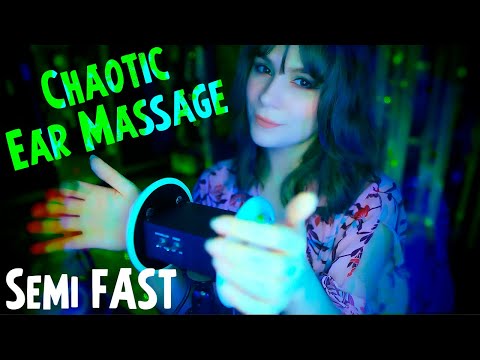 ASMR Creamy Ear Massage for Sleep 💎 Semi FAST, Chaotic Speed, No Talking