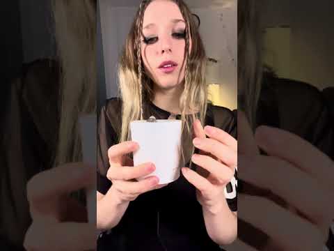 Mini Mic in a candle + Tapping 🕯️ #asmr #tapping