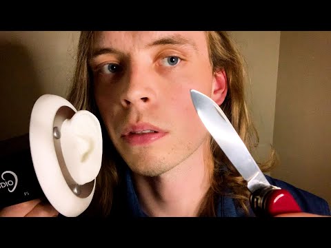 ASMR Deep Ear Cleaning Exam & Close Whispering (multi-tool, ear to ear, doctor roleplay)
