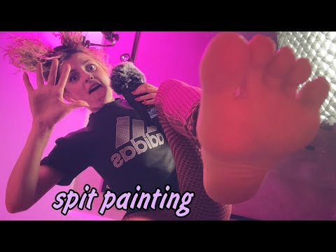 ASMR SPIT painting on your face 💤