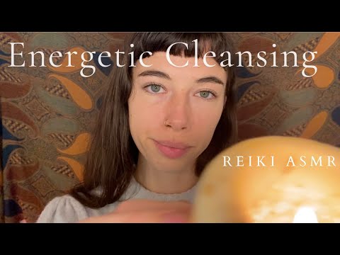 Reiki ASMR ~ Full Body Energy & Aura Cleanse | Reset into the Present | Crystals | Energy Healing