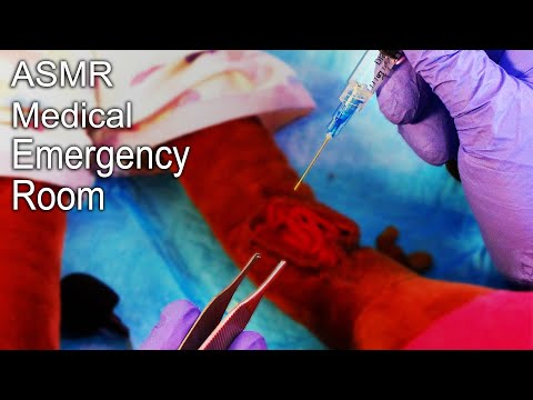 ASMR Medical Exam - Emergency Room Stitches