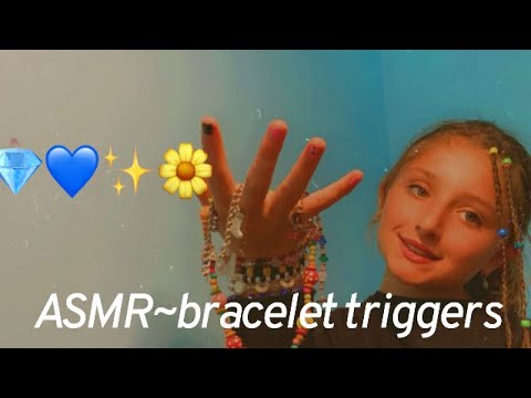 ASMR~ Tingley bracelet sounds!💎💙
