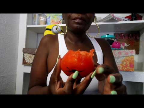 Eating Sounds ASMR Tomato Request Whispers