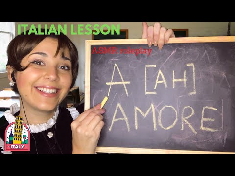 ✎ASMR✎ Learn the Italian Alphabet 🇮🇹 Teacher Roleplay
