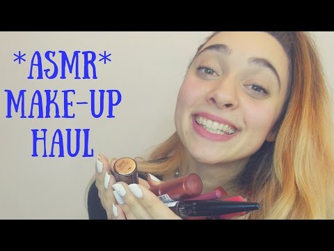 ASMR Whispered Make-Up Haul | Lots of Tapping and Lipstick Sounds
