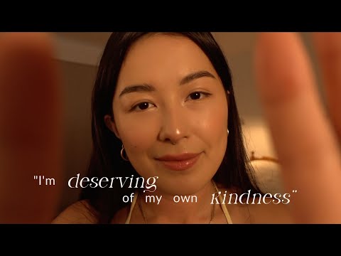 ASMR | Self-Compassion Affirmations with Face Touching & Reiki