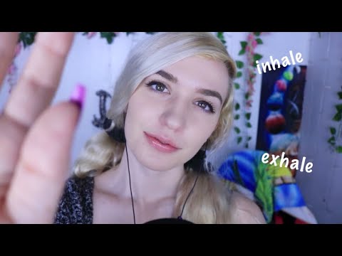 deep breathing & slow hand movements ASMR (lip gloss application, no talking, personal attention)