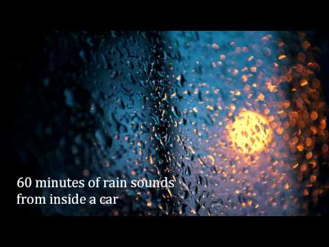 Relaxing Sounds of Nature 7 - 60 minutes of rain sounds from inside a car [no music or thunder]