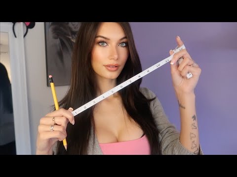 ASMR Face Measuring For Art Project | Whisper, Pencil Sounds, Personal Attention